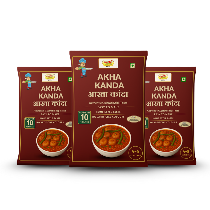 Surtimix Aakha Kanda Gujarati sabji Gravy Masala – आखा कांदा गुजराती सब्जी ग्रेवी मसाला – Spicy & Aromatic Maharashtrian Blend |Pack Of 3|