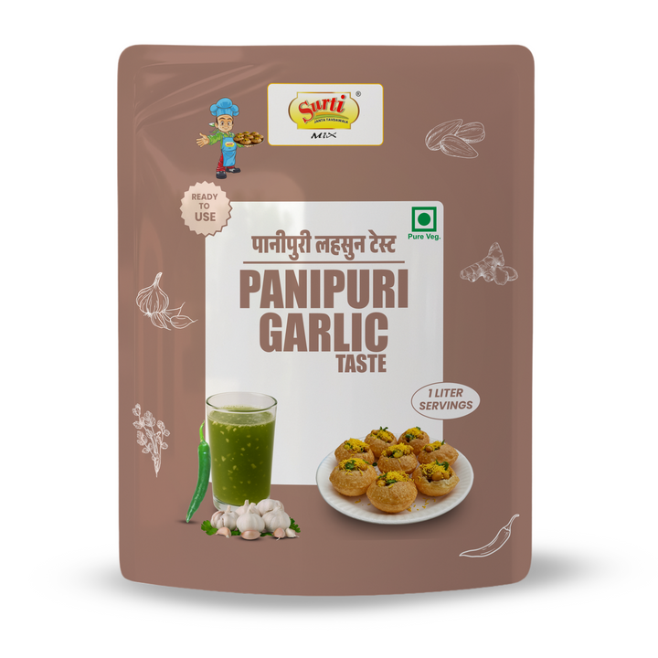Surtimix PaniPuri | Gol Gappa Paste  | Puchka | Pakodi | Pani Patasha | Water Balls Paste Lasun| Garlic – पानी पूरी लहसुन गोलगप्पे – Spicy & Garlicky Street-Style Flavor