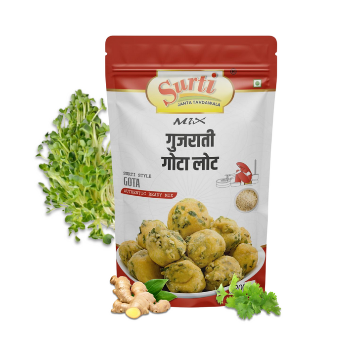 Surtimix Gujarati Gota Atta – गुजराती गोटा आटा – Crispy & Spicy Farsan Mix