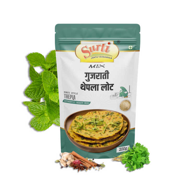 Surtimix Gujarati Thepla Atta – गुजराती थेपला आटा – Authentic Spiced Flatbread Mix