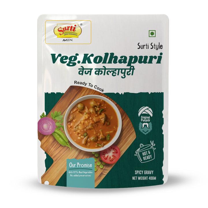 Surtimix Veg Kolhapuri Gravy Sabji Masala – वेज कोल्हापुरी ग्रेवी मसाला – Authentic Spicy Maharashtrian Flavor