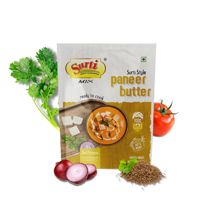 Surtimix Paneer Butter Punjabi Sabji Gravy Masala – पनीर बटर पंजाबी सब्जी ग्रेवी मसाला – Rich & Creamy North Indian Flavor