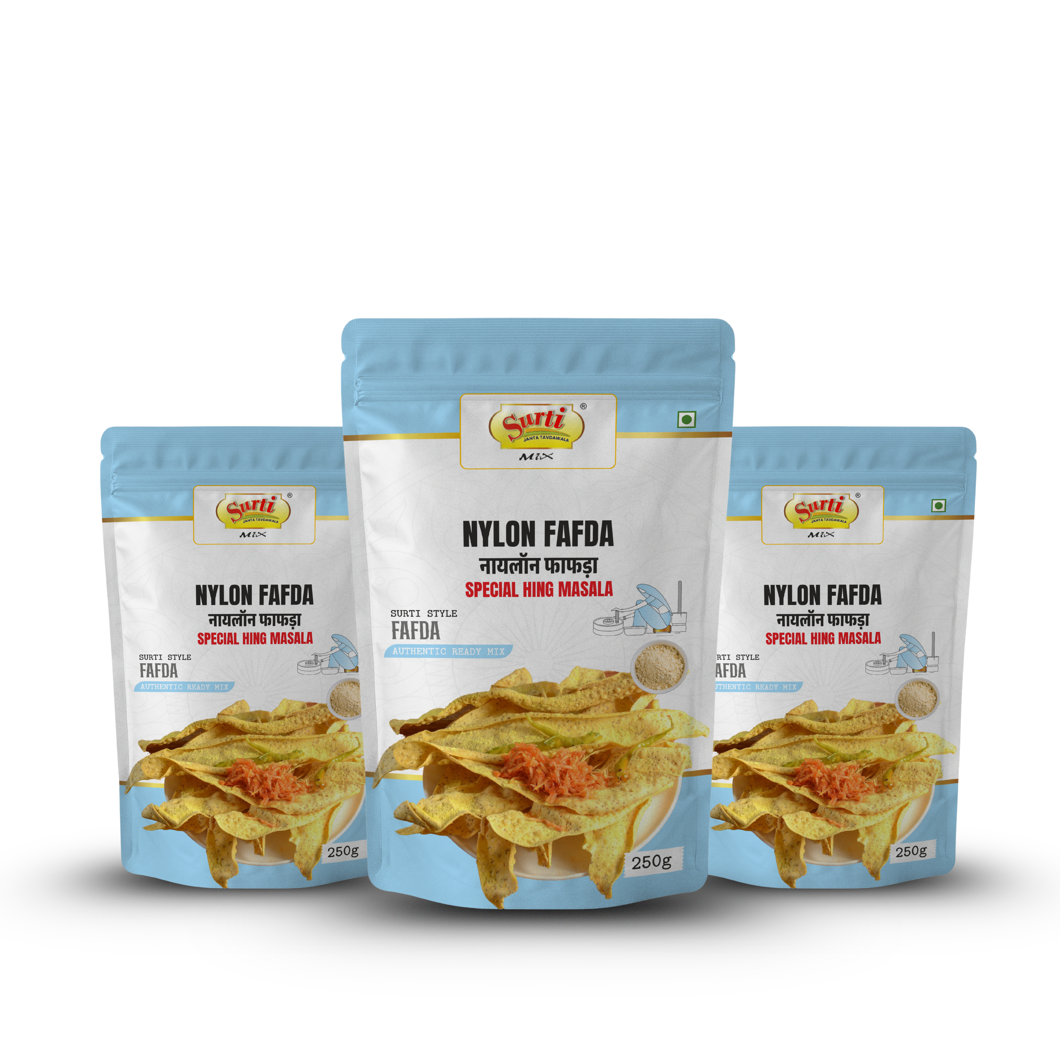 सुर्टिमिक्स गुजराती नायलॉन फाफड़ा - गुजराती सोया फाफड़ा - कुरकुरा और प्रामाणिक गुजराती स्नैक