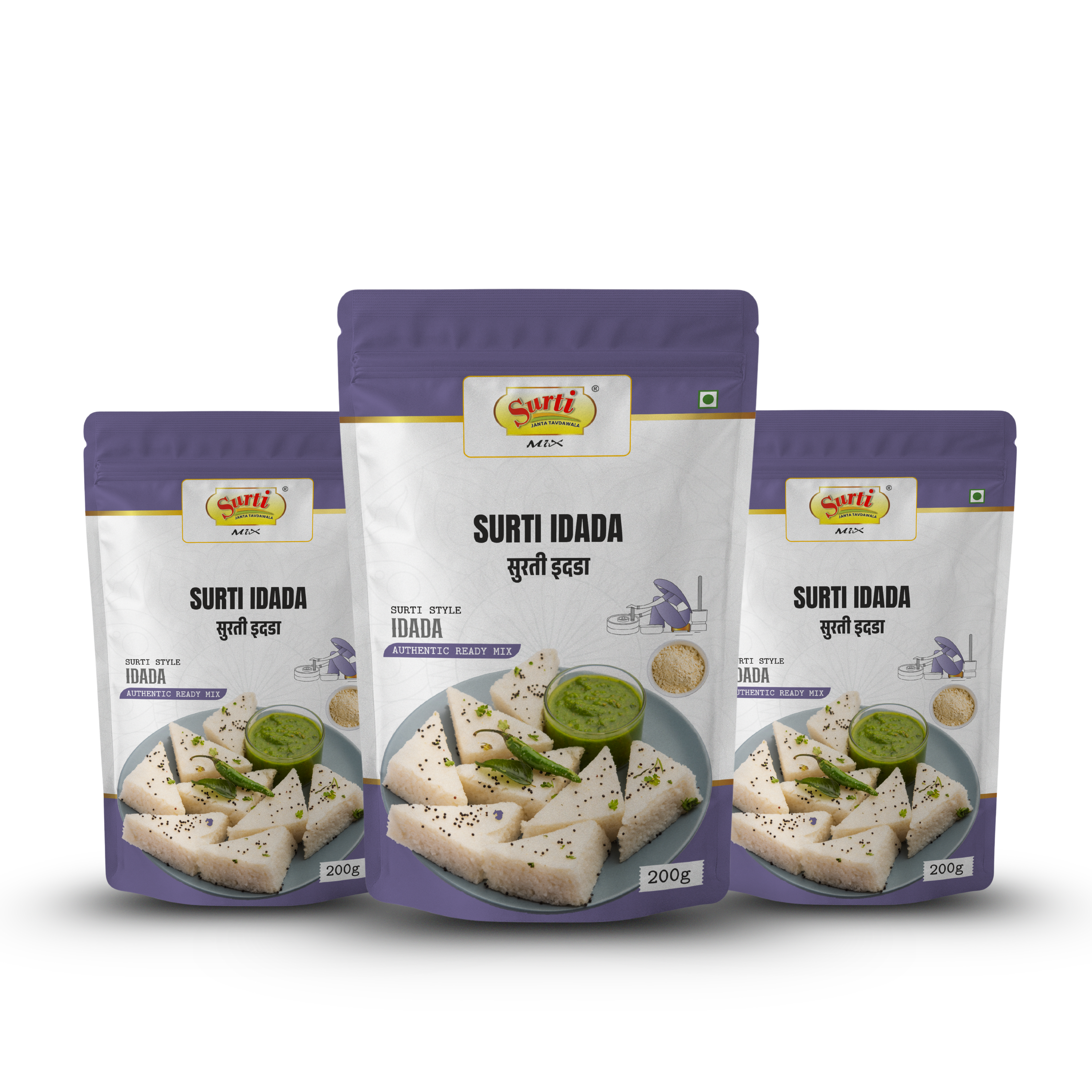 Surtimix Surti Idada Aata – सुरती इडड़ा आटा – Soft & Fluffy Gujarati Steamed Snack |Pack Of 3|