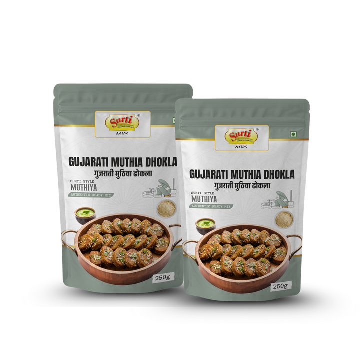 Surtimix Gujarati Muthiya Dhokla Atta – गुजराती मुठिया ढोकला – Healthy & Flavorful Snack  |Pack Of 2|