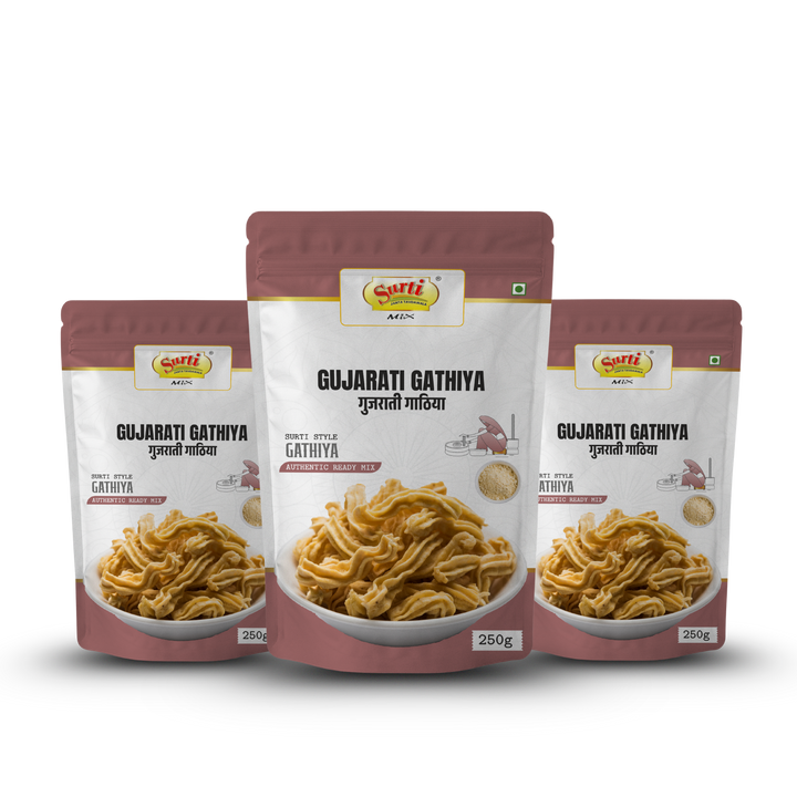 Surtimix  Premium Soft Gujarati Gathiya Atta – गुजराती गाठिया आटा – Crispy & Authentic Snack Mix |Pack Of 3|