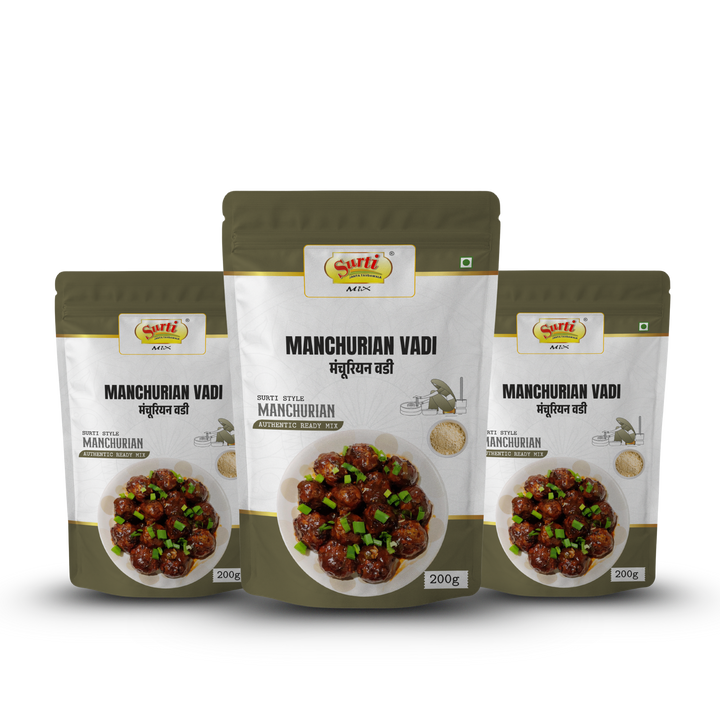 Surtimix Manchurian Vadi Atta – मनचूरियन वड़ी आटा – Fusion of Indian & Chinese Flavors  |Pack Of 3|