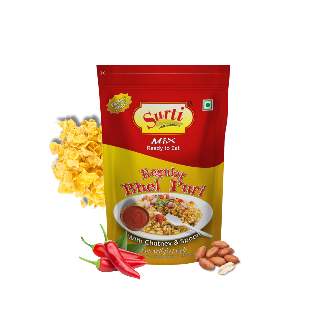 Surtimix Bhel Puri - भेल पुरी – Authentic Indian Street Food Snack  | Pack of 2 |