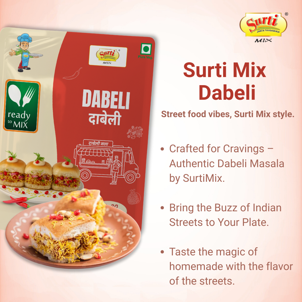 Surtimix Dabeli Masala – दाबेली मसाला – Authentic Kutchi Dabeli Spice Blend  |Pack Of 3|