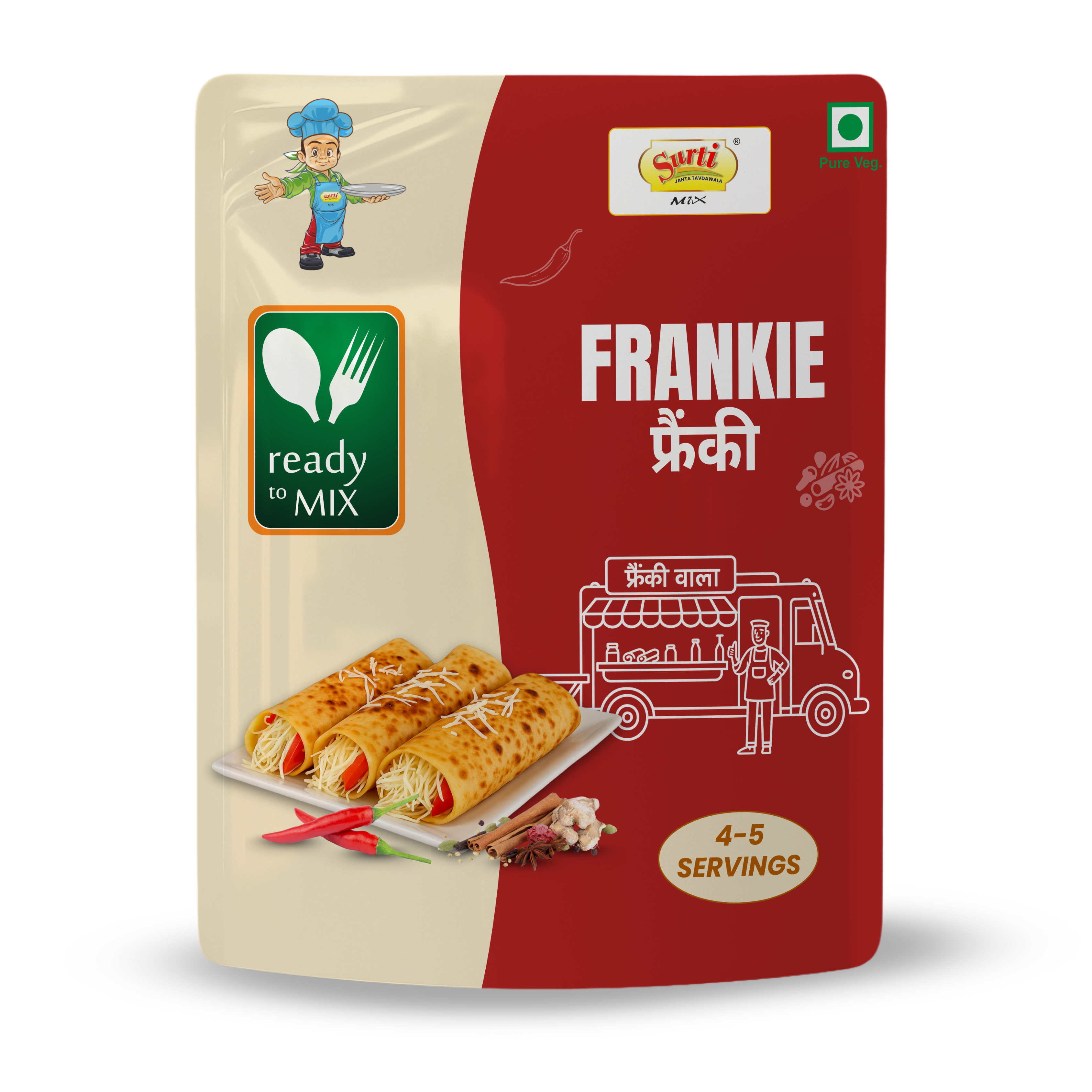 Surtimix Frankie Masala – फ्रेंकी मसाला – Spicy & Tangy Wrap Seasoning