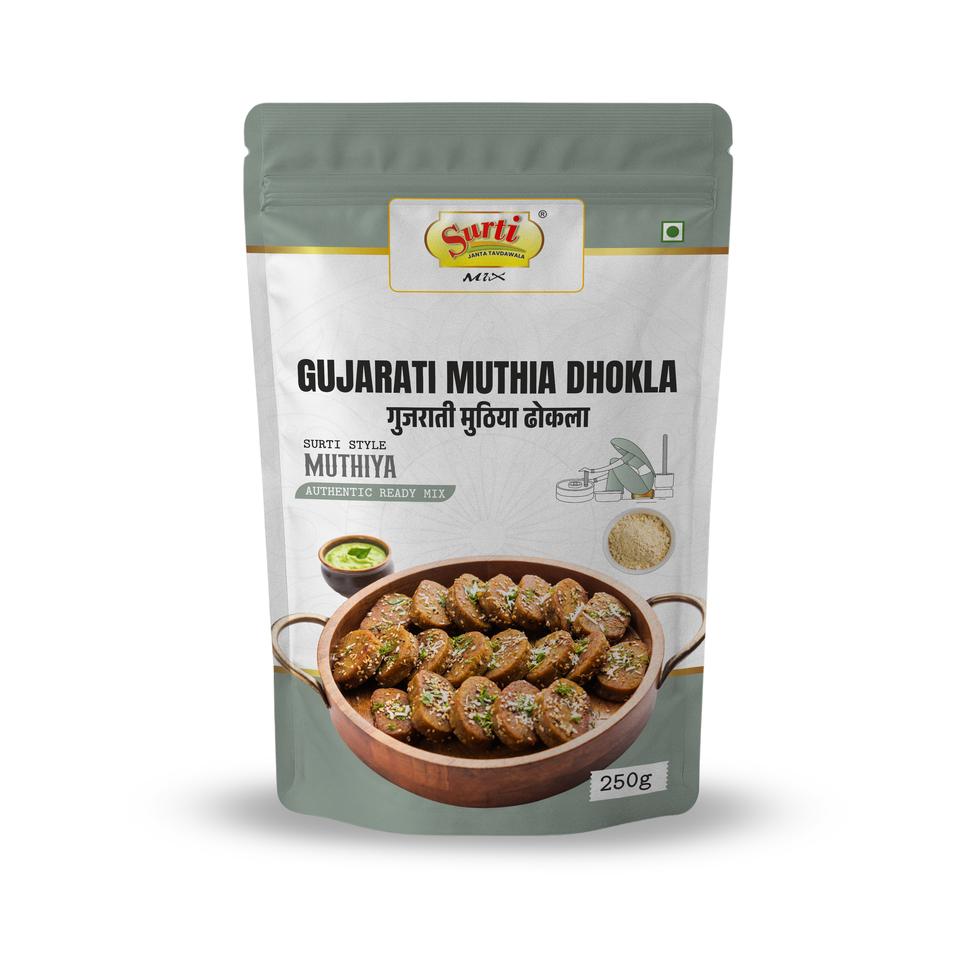 Surtimix Gujarati Muthiya Dhokla Atta – गुजराती मुठिया ढोकला – Healthy & Flavorful Snack