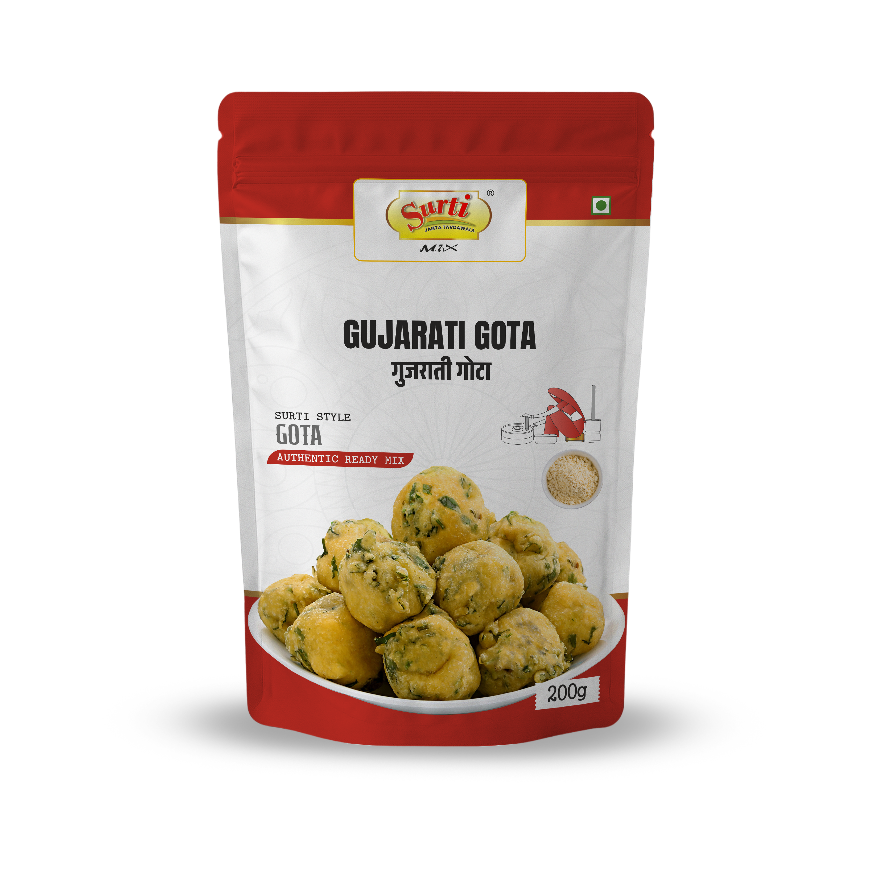 Surtimix Gujarati Gota Atta – गुजराती गोटा आटा – Crispy & Spicy Farsan Mix