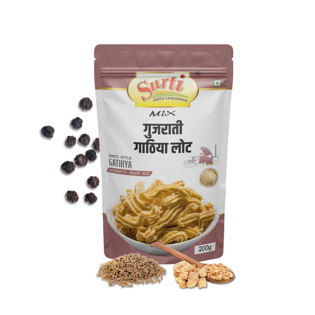 Surtimix  Premium Soft Gujarati Gathiya Atta – गुजराती गाठिया आटा – Crispy & Authentic Snack Mix |Pack Of 2|
