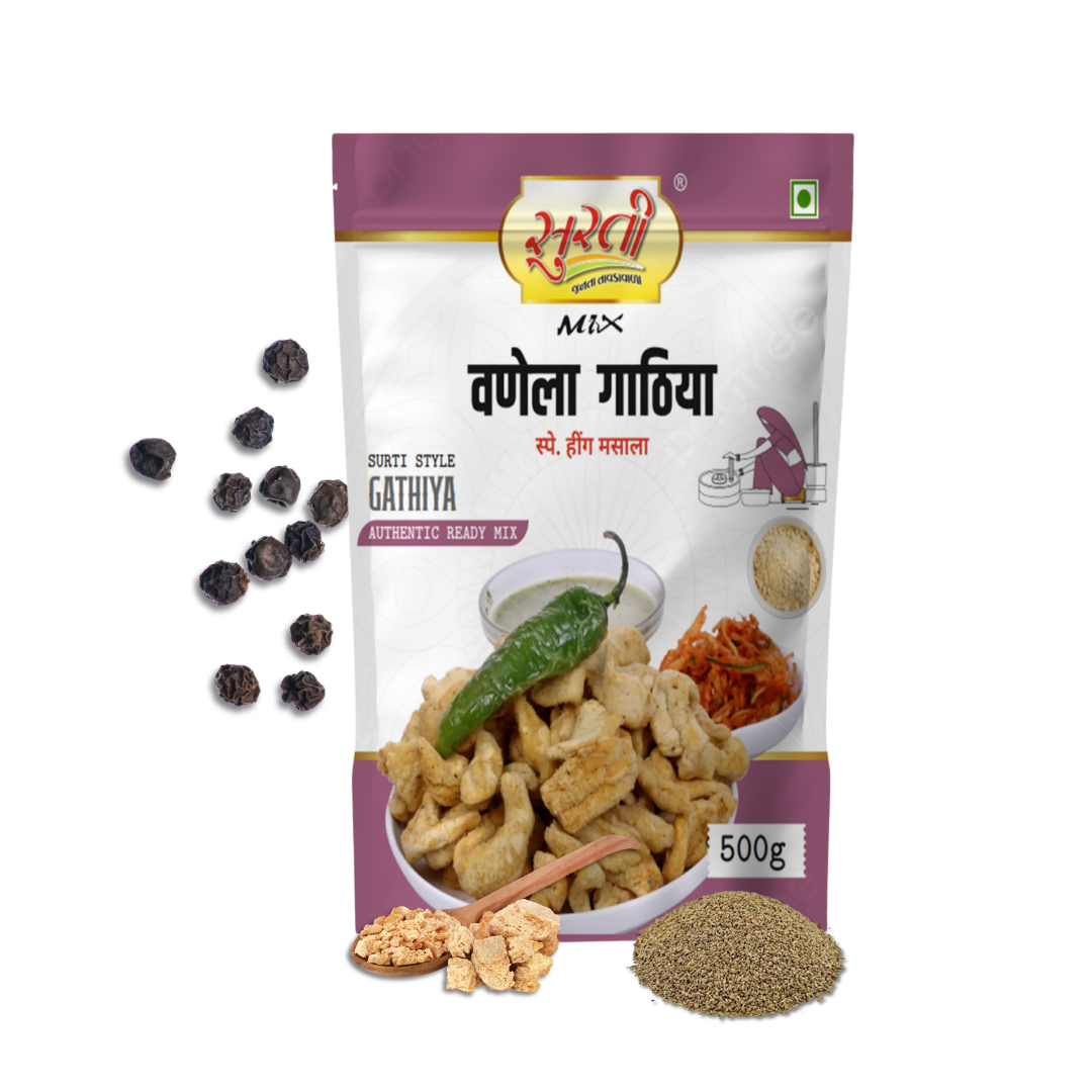 Surtimix Vanela Gathiya Atta – वनेला गाठिया आटा – Soft & Spicy Gujarati Snack Mix