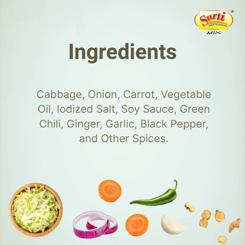 सुर्टिमिक्स मंचूरियन वडी आटा - मंचूरियन वडी आटा - भारतीय और चीनी स्वादों का मिश्रण