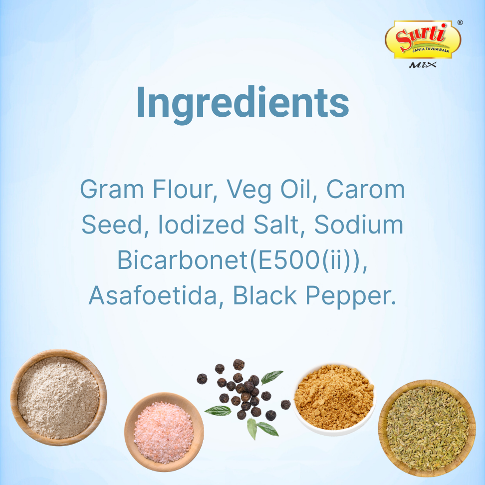 सुर्टिमिक्स गुजराती नायलॉन फाफड़ा - गुजराती सोया फाफड़ा - कुरकुरा और प्रामाणिक गुजराती स्नैक