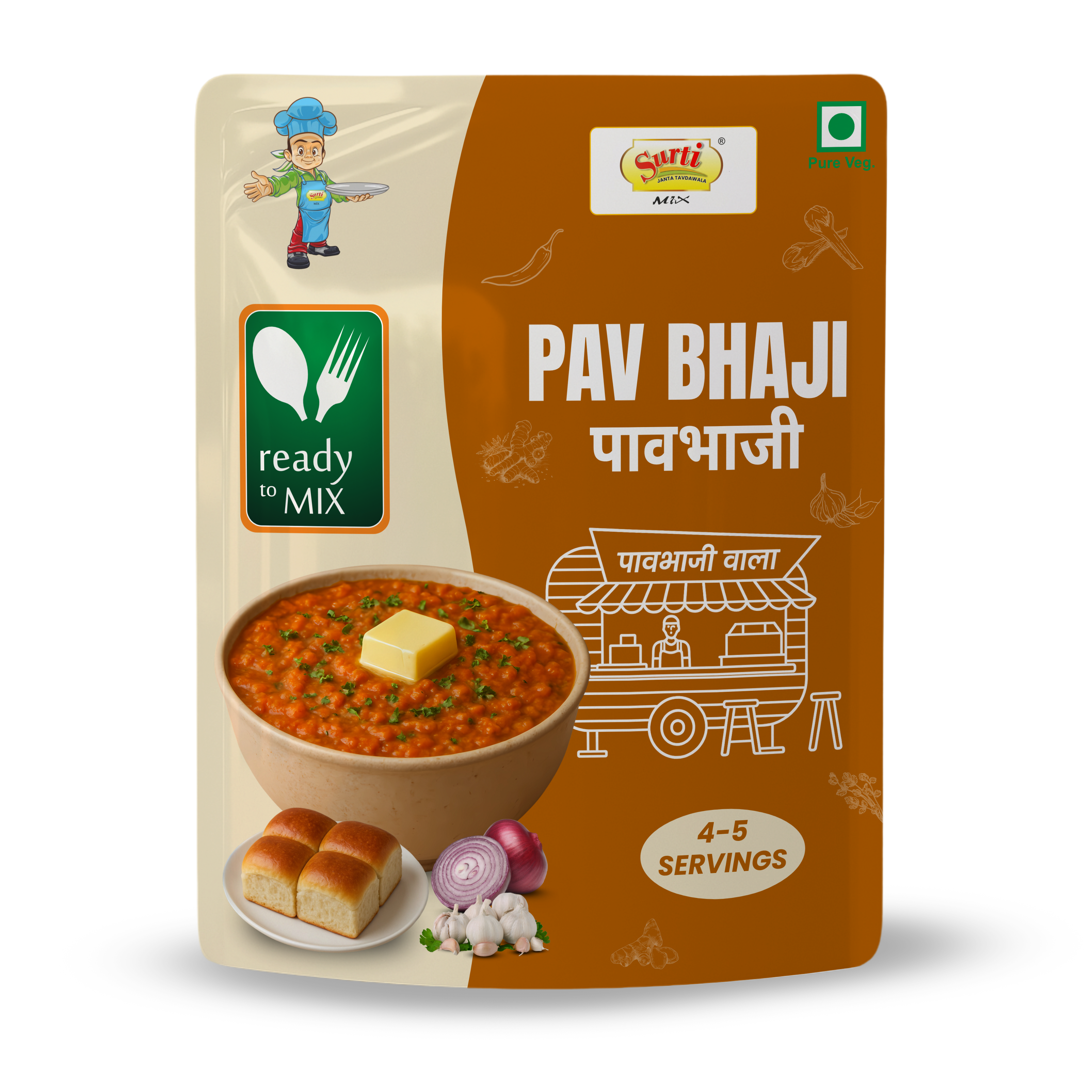 Surtimix Pav Bhaji Gravy Masala – पाव भाजी ग्रेवी मसाला – Rich & Flavorful Spice Blend