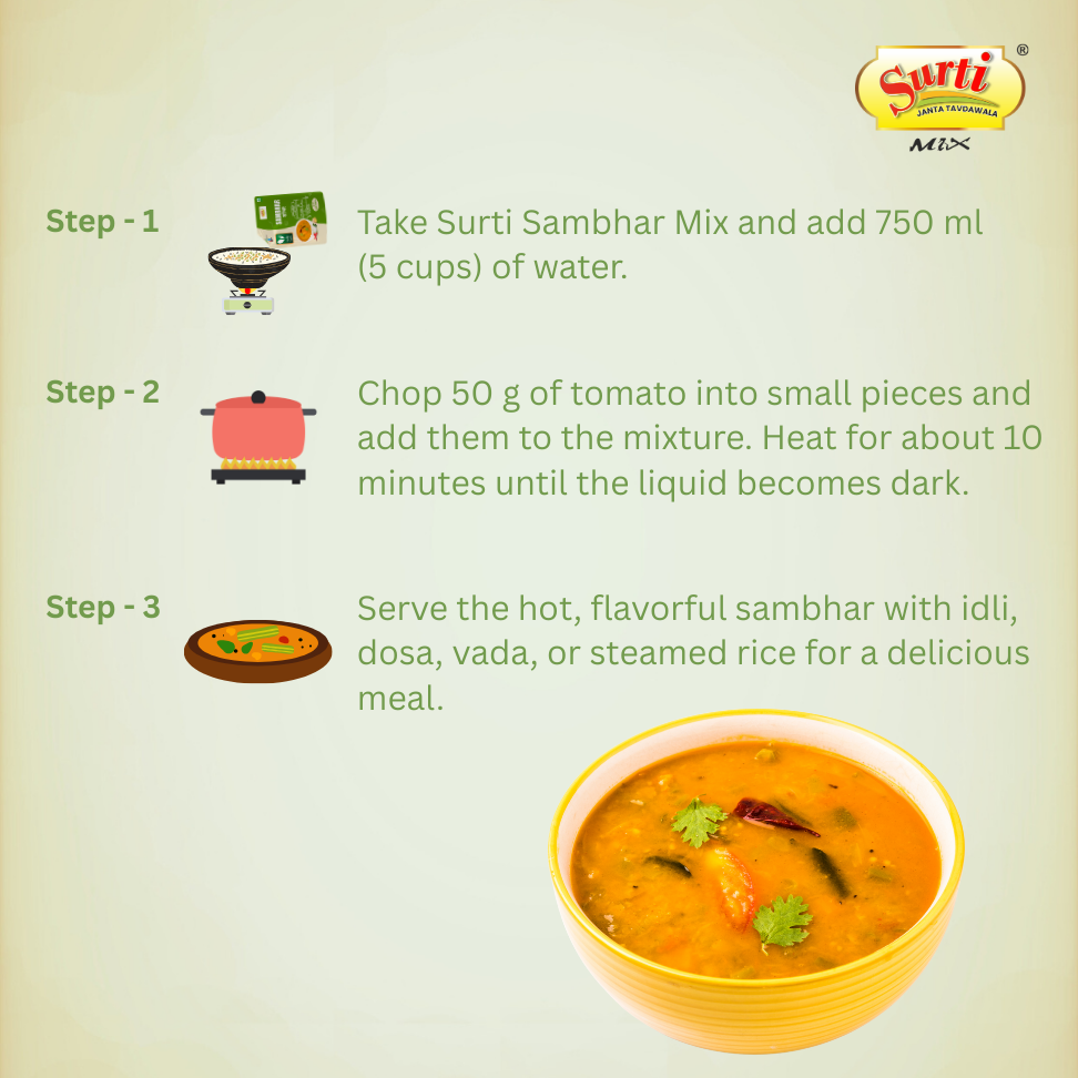 Surtimix Sambar Masala – सांभर मसाला – Authentic South Indian Spice Blend |Pack Of 3|