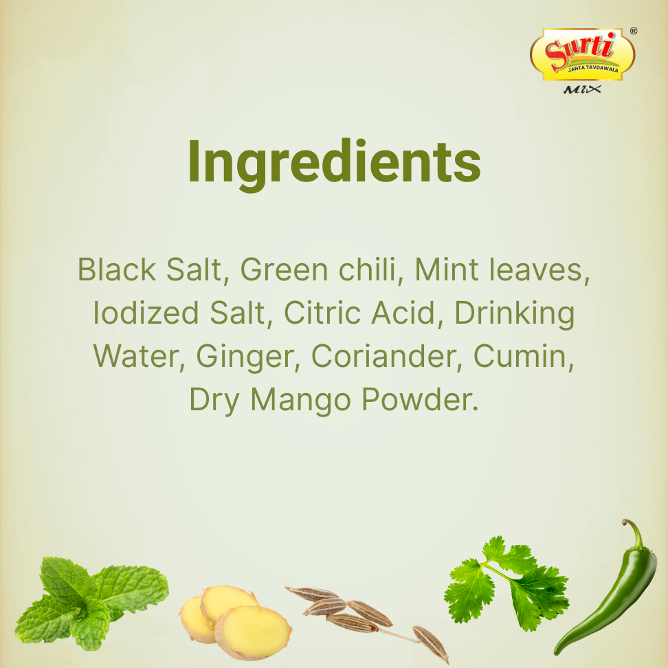 Surtimix PaniPuri | Gol Gappa Paste | Puchka | Pakodi | Pani Patasha | Water Balls Paste Khatta Tikha – पानी पूरी गोलगप्पे खट्टा तीखा – No Onion, No Garlic Spicy & Tangy Street-Style Flavor |Pack Of 5|