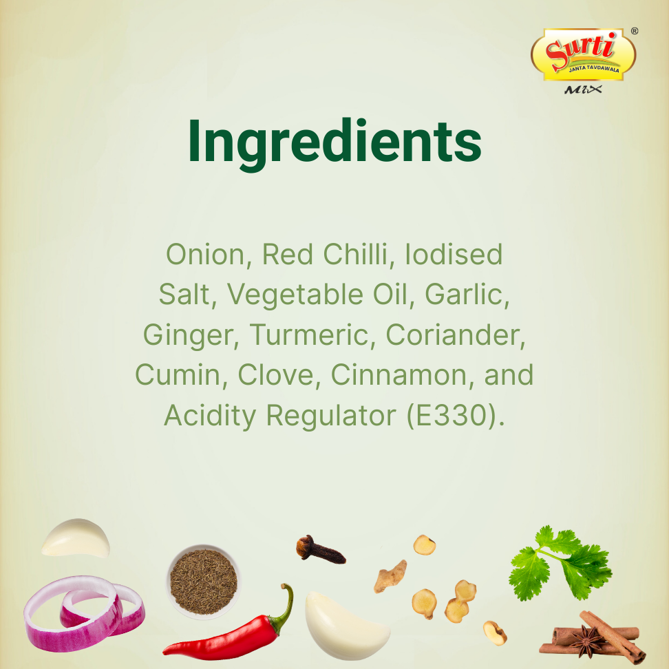 Surtimix Vada Pav Masala – वडा पाव मसाला – Spicy & Flavorful Street-Style Blend |Pack Of 3|