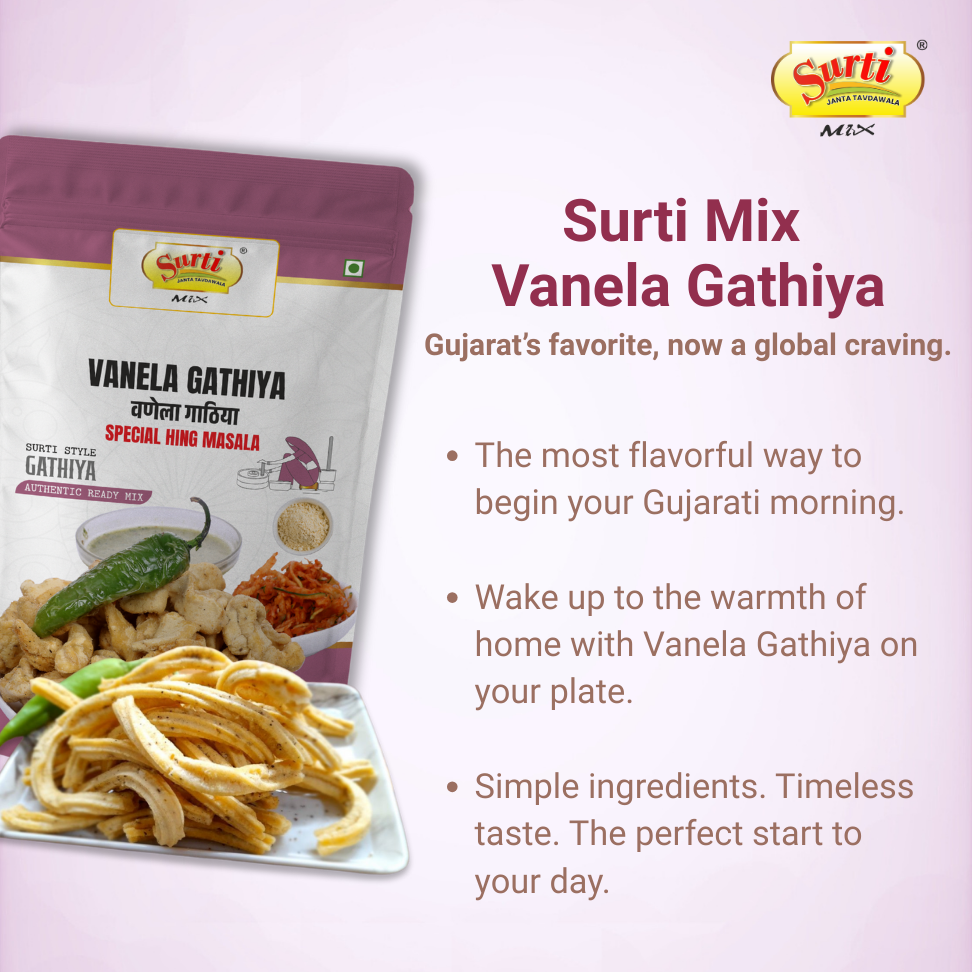 Surtimix Vanela Gathiya Atta – वनेला गाठिया आटा – Soft & Spicy Gujarati Snack Mix |Pack Of 3|