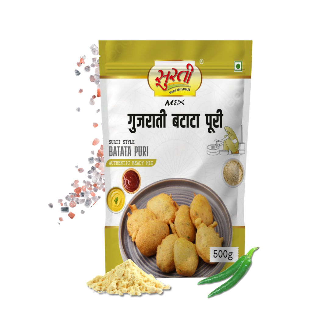 Surtimix Gujarati Batata Puri Atta – गुजराती बटाटा पूरी आटा – Crispy & Flavorful Snack