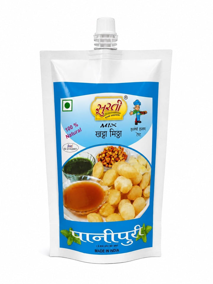 Surtimix Pani Puri Paste (पानी पुरी | गोलगप्पा) – Tikha Meetha Hajma Special | तिखा-मीठा हाजमा हजम  | No Onion No Garlic | Tangy & Digestive Mix