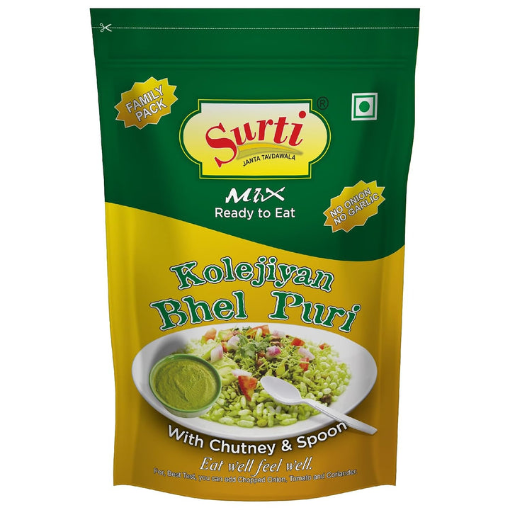 Surtimix Small Kolejiyan Bhel Puri – कोलेजियन भेल पुरी – No Onion, No Garlic – A Zesty Street-Style Snack