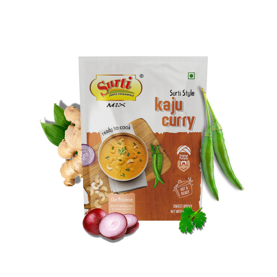 Surtimix Kaju Curry Punjabi sabji Gravy Masala– काजू करी पंजाबी सब्जी ग्रेवी मसाला – Rich & Royal Flavor