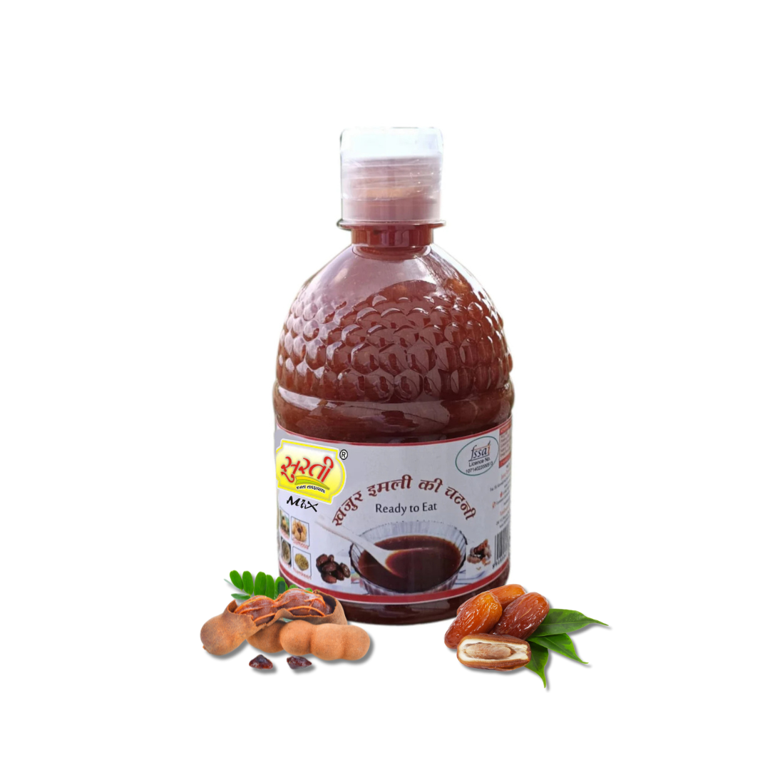 Surtimix Khajur Chutney – सुरतीमिक्स खजूर चटनी – Sweet & Tangy Date Chutney  |110gm  Pack of 3 |