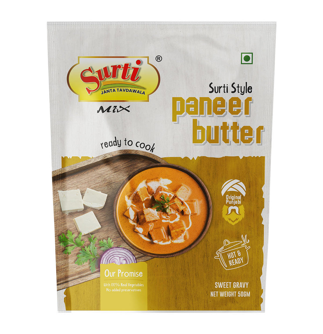 Surtimix Paneer Butter Punjabi Sabji Gravy Masala – पनीर बटर पंजाबी सब्जी ग्रेवी मसाला – Rich & Creamy North Indian Flavor