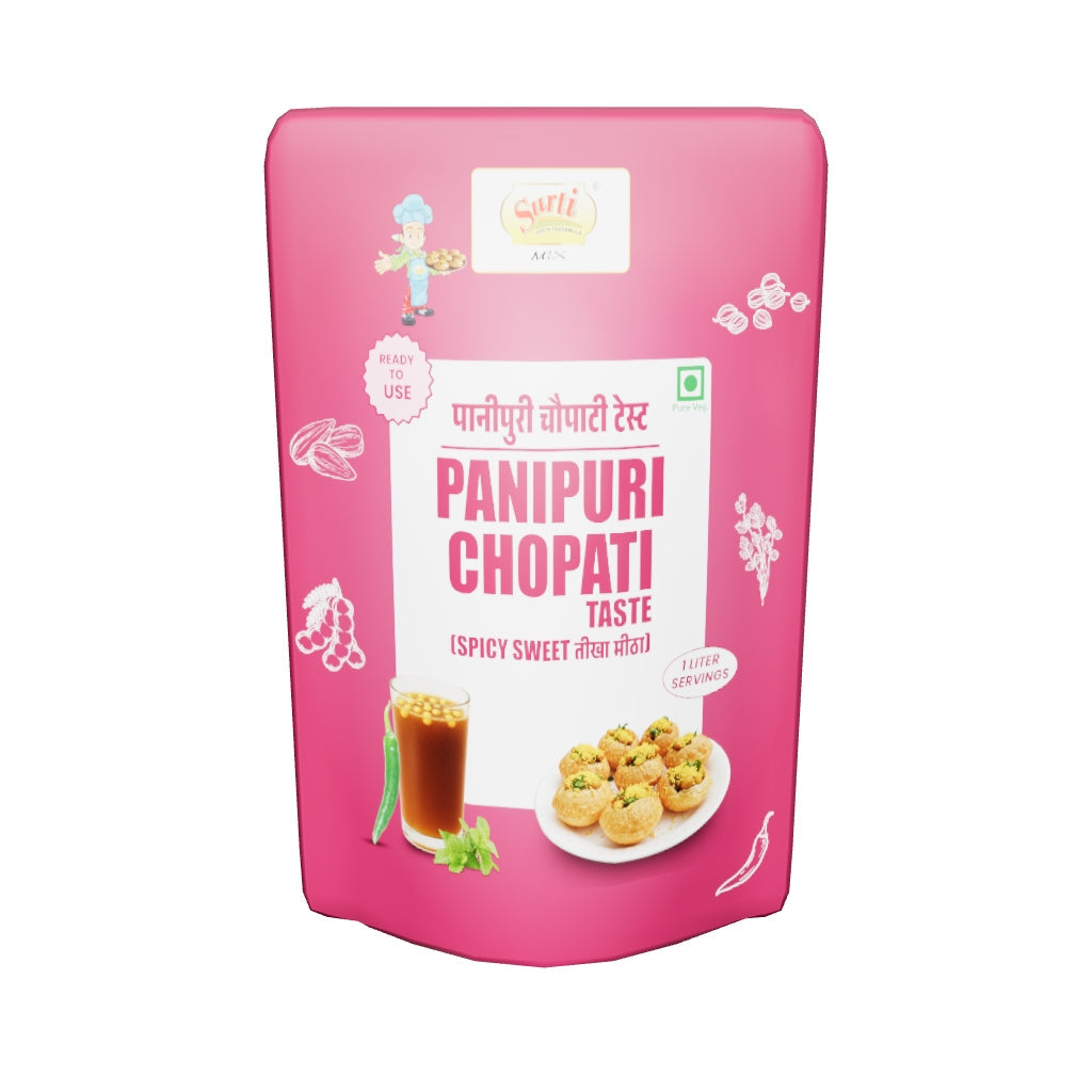 Surtimix PaniPuri | Gol Gappa Paste  | Puchka | Pakodi | Pani Patasha | Water Balls Paste Chopati Taste – पानी पूरी गोलगप्पे चौपाटी टेस्ट – No Onion, No Garlic Authentic Mumbai-Style Flavor