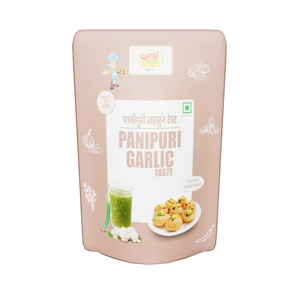 Surtimix PaniPuri | Gol Gappa Paste  | Puchka | Pakodi | Pani Patasha | Water Balls Paste Lasun| Garlic – पानी पूरी लहसुन गोलगप्पे – Spicy & Garlicky Street-Style Flavor