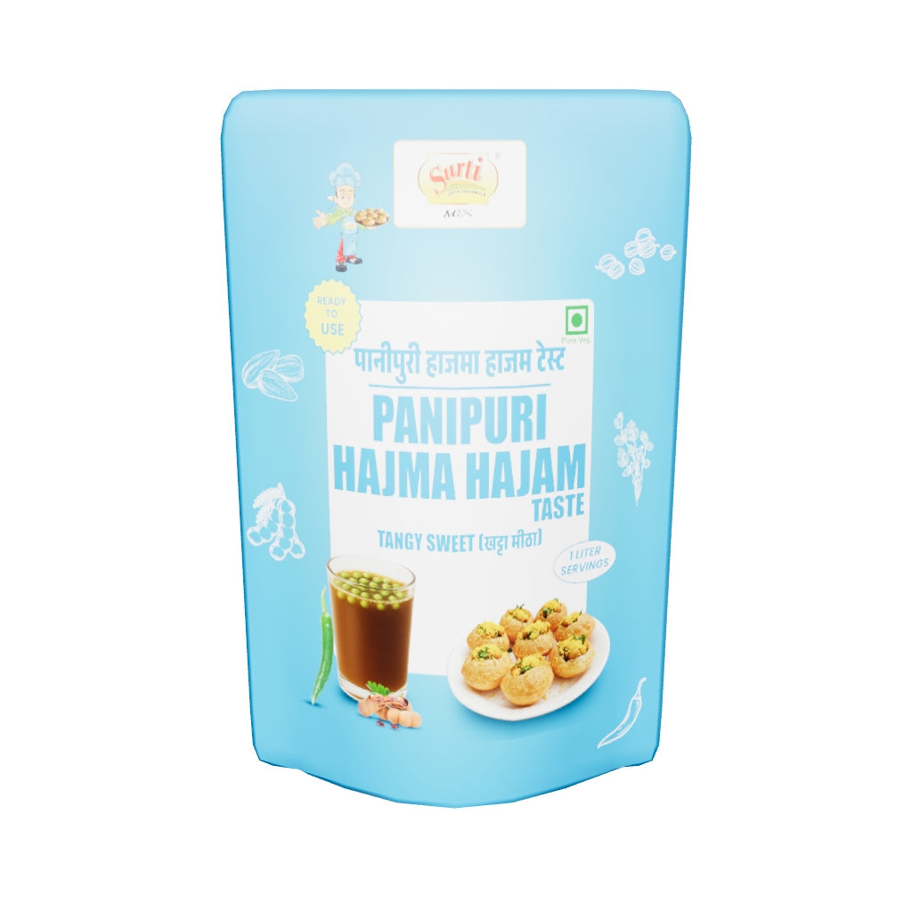 Surtimix Haajma Hajam PaniPuri | Gol Gappa Paste  | Puchka | Pakodi | Pani Patasha | Water Balls Paste  – हाजमा हजम पानी पूरी गोलगप्पे – No Onion, No Garlic – A Tangy & Digestive Delight